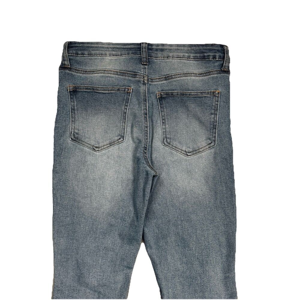 RE Generation Meadow Ankle Jeans Juniors 7/28 Blue Distressed Measures 29 x 25 - Picture 6 of 7